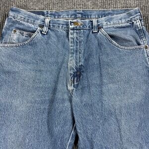 Wrangler‎ Regular Fit Jeans Mens 36x30 Blue Medium Wash Denim 96501DS